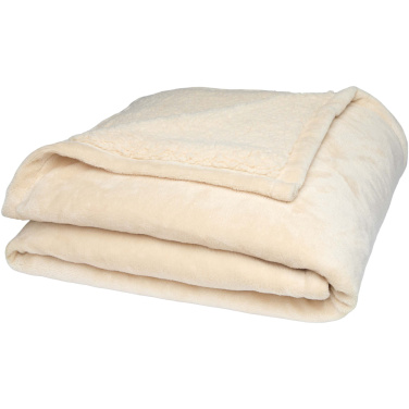 Logo trade promotional item photo of: Ashen GRS recycled sherpa blanket
