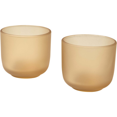 Logo trade promotional merchandise image of: Male 200 ml glass cups - set of 2
