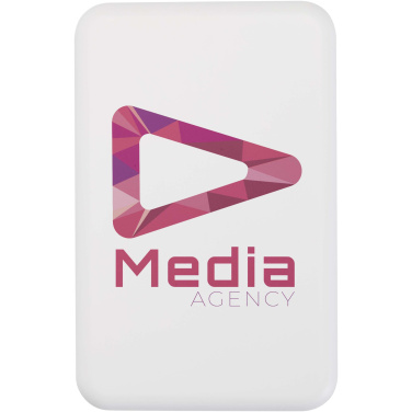 Logo trade promotional merchandise photo of: Acrab 10.000 mAh 15W magnetic wireless power bank with 20W PD - made from recycled plastic