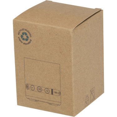 Logo trade promotional merchandise picture of: Hunor 3W recycled plastic wireless speaker