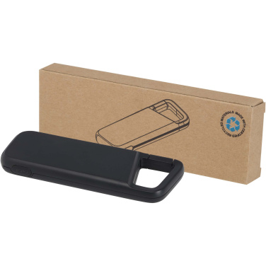 Logo trade corporate gift photo of: Alkes 5000 mAh 12W recycled plastic water resistant power bank with carabiner