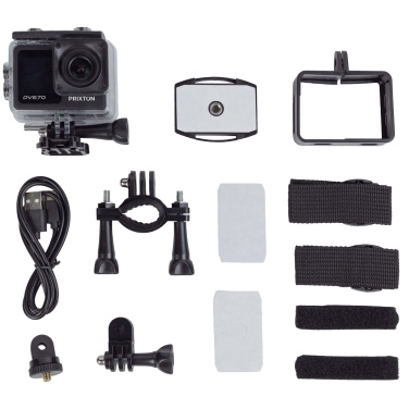 Logo trade corporate gifts picture of: Prixton DV670 4K dual screen action camera