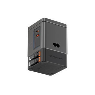 Logo trade business gift photo of: Urban Vitamin Sacramento 105W GAN charger+retractable cables