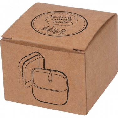 Logotrade promotional giveaway image of: Candle in tin PRAGUE