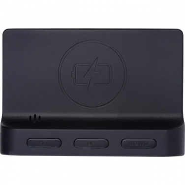 Logo trade business gifts image of: Alarm Clock and Wireless Charger ADELAIDE