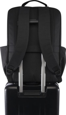 Logo trade promotional product photo of: Libra 15” GRS recycled laptop backpack 15L