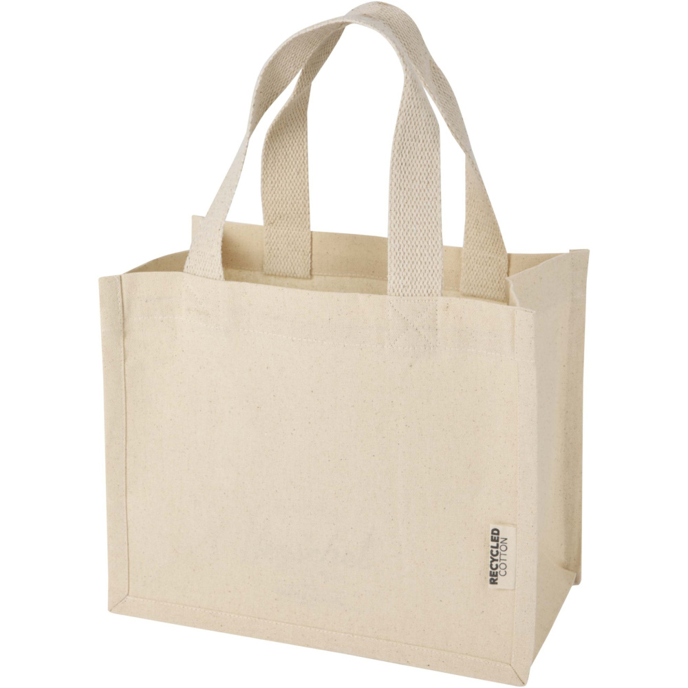 Logo trade promotional merchandise image of: Odessa 220 g/m² GRS recycled cotton mini gusset tote bag 9L