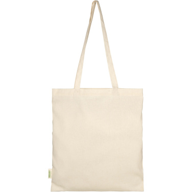 Logo trade promotional merchandise image of: Odisha 100 g/m² OCS organic tote bag 7L