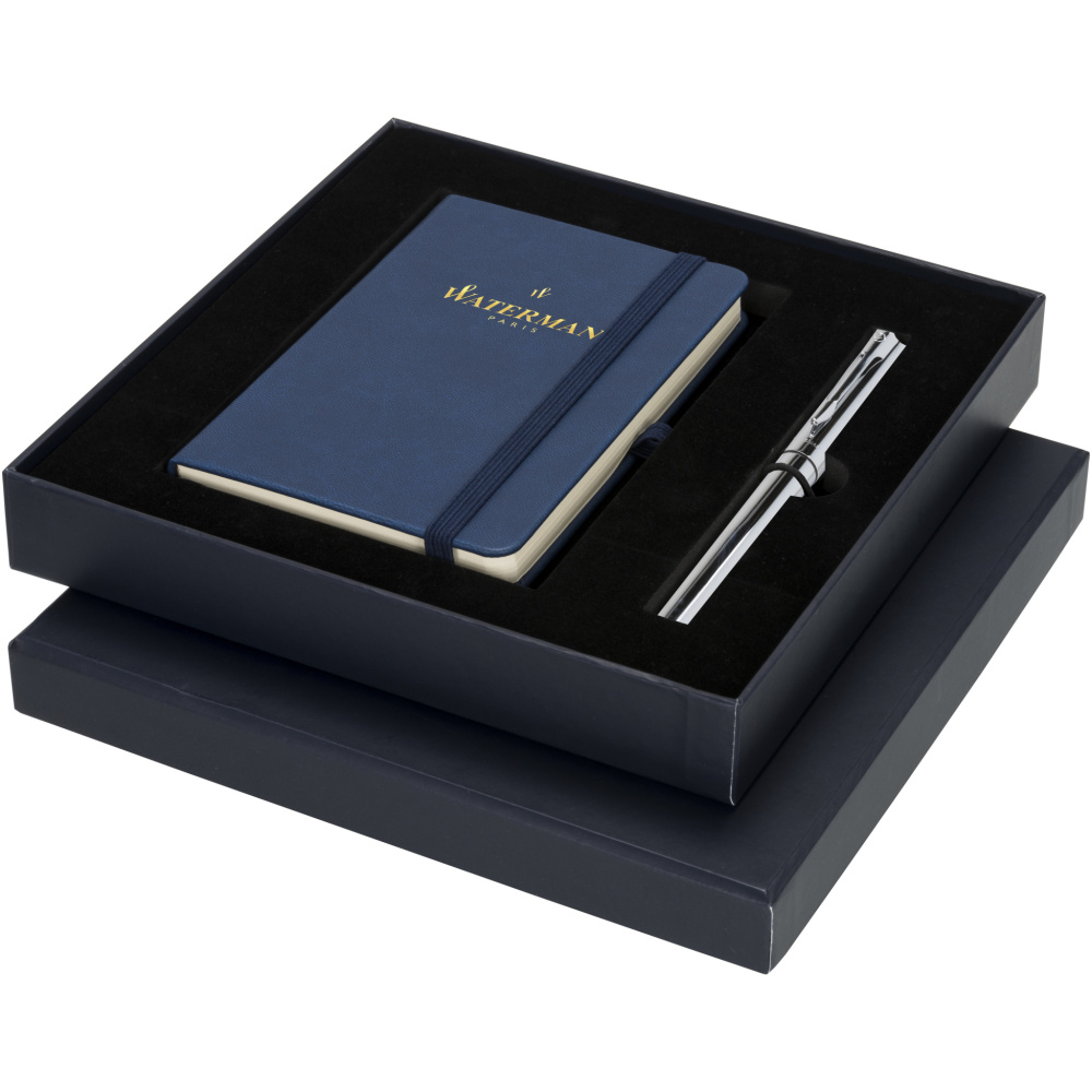 Logo trade promotional merchandise photo of: Waterman gift box with A6 notebook