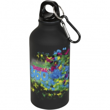 Logotrade reklaamtoote foto: Oregon 400 ml matt veepudel karabiiniga