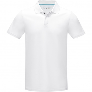 Logotrade ärikingituse foto: Grafiit lühikeste varrukatega meeste orgaaniline polo