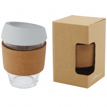 Logotrade ärikingitused pilt: Lidan 360 ml borosilikaatklaasist termotops silikoonkaanega