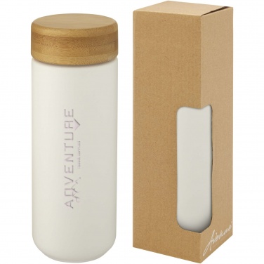 Logotrade ärikingitused pilt: Lumi 300 ml keraamiline termoskruus bambusest kaanega
