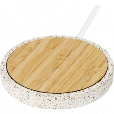 Logotrade reklaamkingid pilt: Terrazzo 10W juhtmevaba bambusest laadimisalus