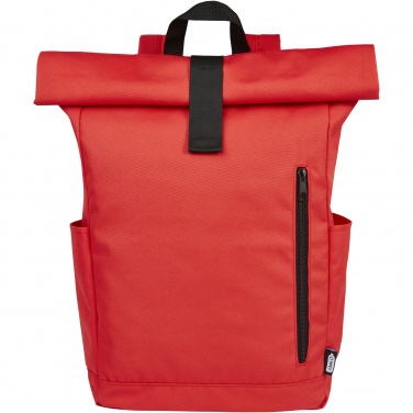 Logotrade firmakingituse foto: Byron 15,6" GRS RPET rull-top seljakott 18L