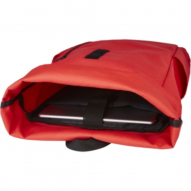 Logotrade meene foto: Byron 15,6" GRS RPET rull-top seljakott 18L