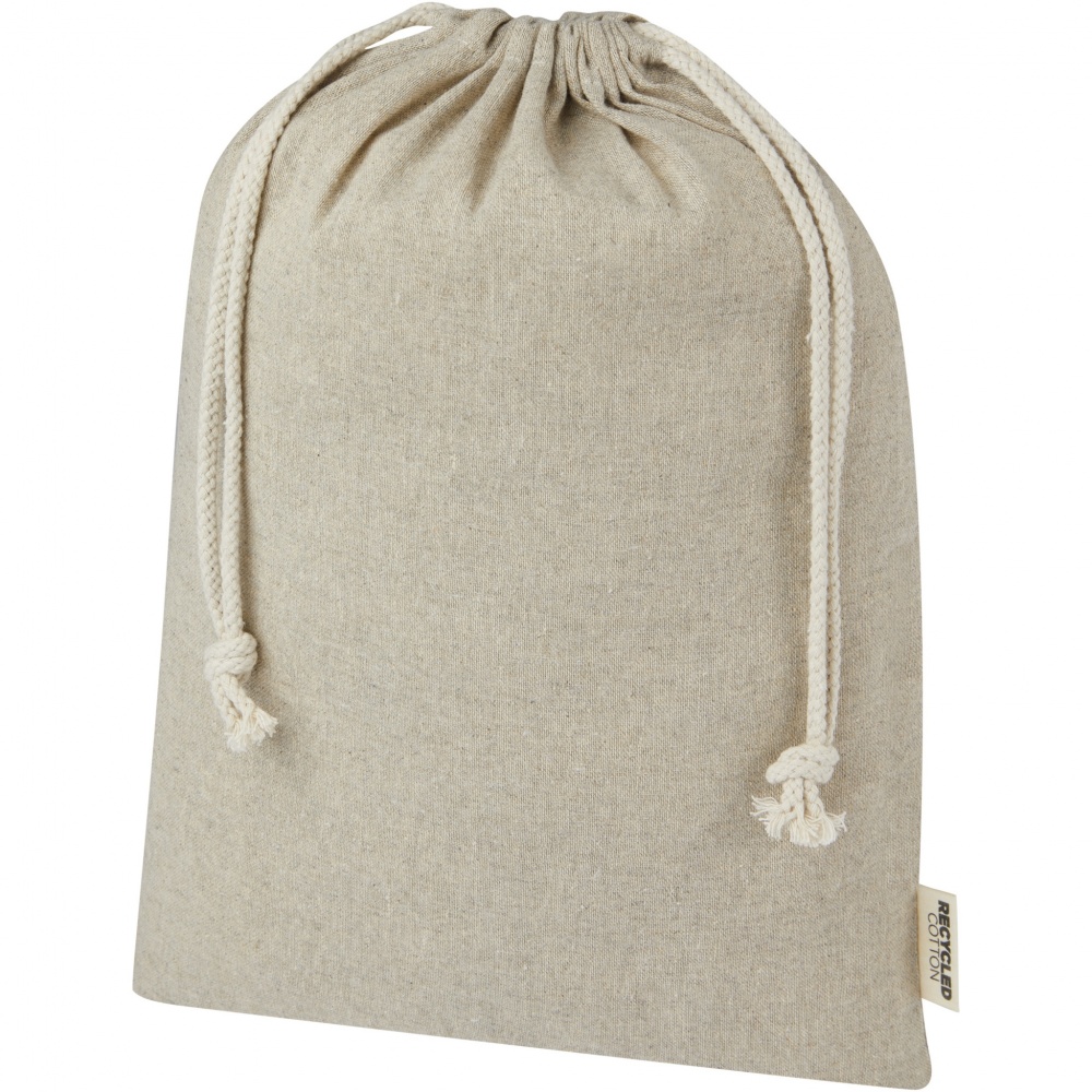 Logotrade ärikingid pilt: Pheebs 150 g/m² GRS taaskasutatud puuvillast kingikott suur 4L