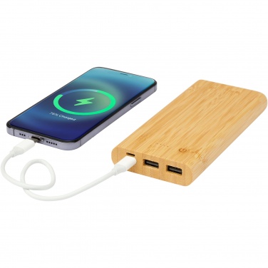 Logo trade reklaamkingituse pilt: Tulda 10 000 mAh bambusest akupank