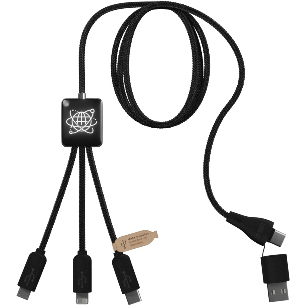 Logotrade ärikingid pilt: SCX.design C45 5-in-1 rPET laadimiskaabel andmeedastusega