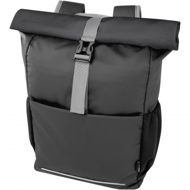 Logotrade ärikingi foto: Aqua 15" GRS taaskasutatud veekindel rulliga rattakott 20L