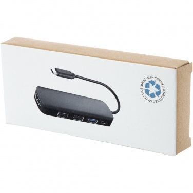 Logotrade meened pilt: Loop RCS taaskasutatud plastist multimeediumiadapter USB 2.0-3.0 HDMI-pordiga