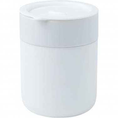 Logotrade reklaamtoote foto: Keraamiline termoskruus Java 330 ml plastikust kaanega