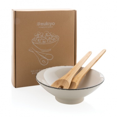 Logotrade reklaamkingitused pilt: Ukiyo salatikauss bambusest salatiserveriga