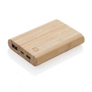Logotrade firmakingid pilt: Bambusest 5000 mAh akupank