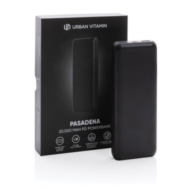 Logotrade firmakingid pilt: Urban Vitamin Pasadena 20 000 mAh 18W PD toitepank