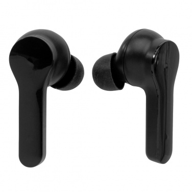 Logotrade reklaamkingitused pilt: Laadimisümbrises valgustatud logoga TWS kõrvaklapid