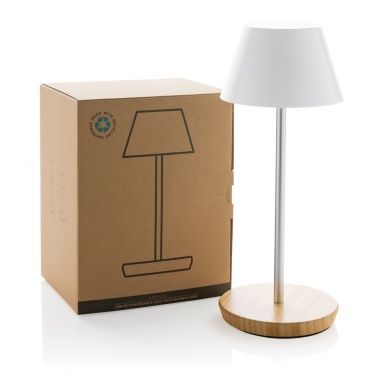 Logo trade ärikingituse pilt: Pure Glow RCS usb-taaslaetav taaskasutatud plastikust laualamp