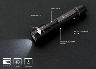 Logotrade reklaamkingi foto: Gear X RCS taaskasutatud alumiiniumist USB-taaslaetav taskulamp