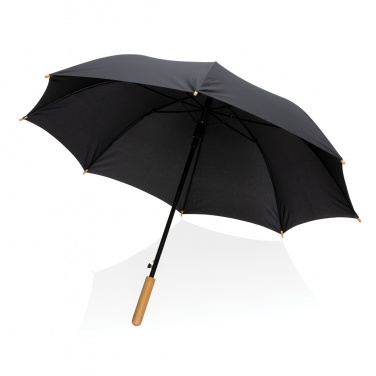 Logotrade firmakingid pilt: 23" Impact AWARE™ RPET 190T automaatselt avatav bambusest vihmavari