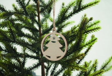 Logotrade firmakingituse foto: Puidust puukujuline riidepuu