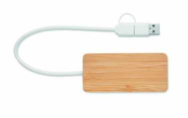 Logo trade meene pilt: Bambusest USB 3 pordiga jaotur