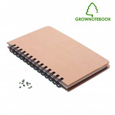 Logotrade ärikingitused pilt: A5 männipuu GROWNOTEBOOK™