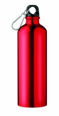 Logotrade firmakingid pilt: Ühekordse seinaga 750 ml alumiiniumist pudel koos karabiiniga, kohandatava trükilahendusega