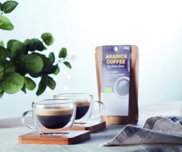Logotrade reklaamkingi foto: Komplektis 2 kahekordse seinaga espressotassid