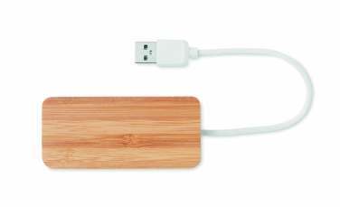 Logotrade reklaamkingitused pilt: Bambusest USB 3 pordiga jaotur