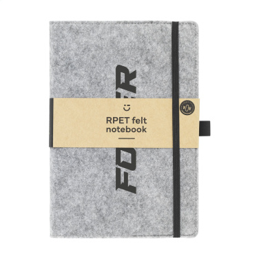 Logo trade reklaamkingituse pilt: Felty GRS RPET paberist märkmik A5