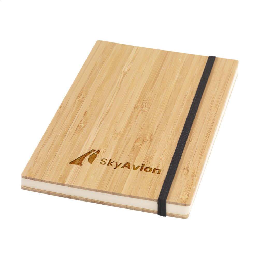 Logotrade firmakingituse foto: Bamboo Journal palja seljaga paberist märkmik A5