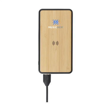 Logotrade meened pilt: Boru Bamboo RCS taaskasutatud ABS Powerbanki juhtmeta laadija