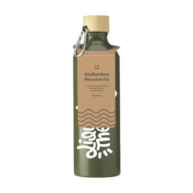 Logo trade ärikingituse pilt: AluBamboo GRS Recycled Alu 750 ml veepudel