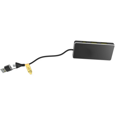Logo trade firmakingi pilt: SCX.design H20 8-ühes USB-jaotur kahe sisendi ja 6-pordiga