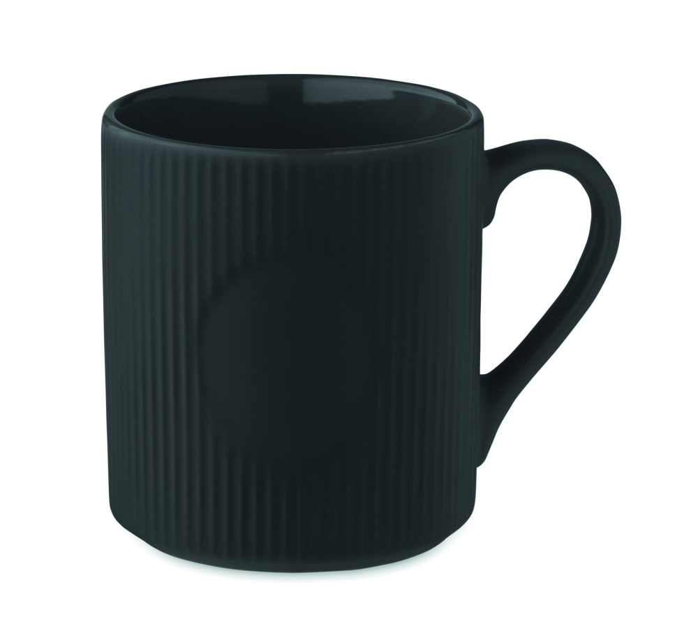Logotrade meened pilt: Soonelise tekstuuriga keraamiline kruus 340 ml