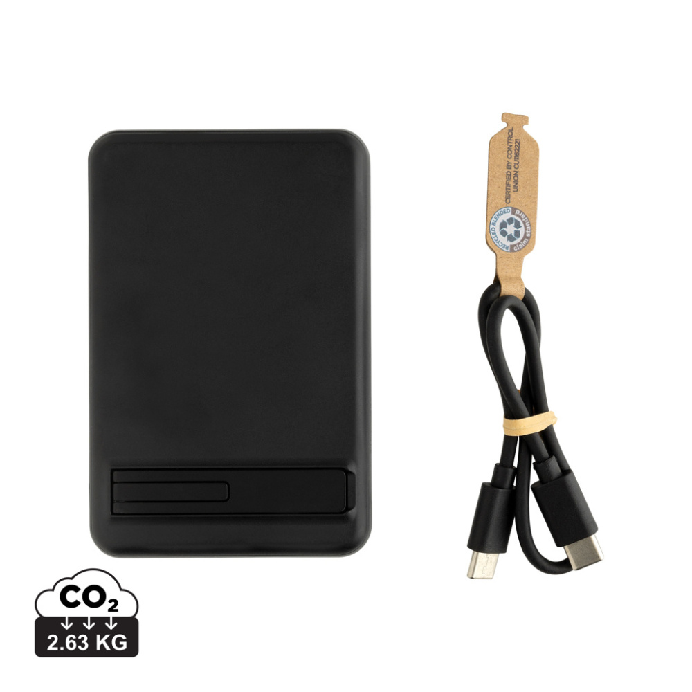 Logotrade firmakingitused pilt: Zen RCS plastk 5000 mah 5W magnetiline bambusest akuank
