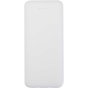 Logotrade ärikingi foto: Adhil 10 000 mAh 10W taaskasutatud plastist akupank kahe sisseehitatud kaabliga