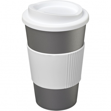 Logo trade mainoslahjat tuotekuva: Americano® 350 ml eristetty muki oterenkaalla
