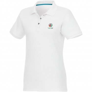 Logo trade mainoslahja ja liikelahja tuotekuva: Beryl short sleeve women's organic recycled polo