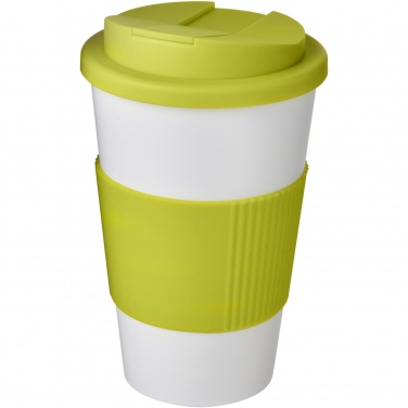 Logo trade mainostuotet tuotekuva: Americano® 350 ml muki, läikyttämätön kansi, grippi